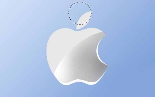 PS制作大苹果Macintosh标志的图文操作。