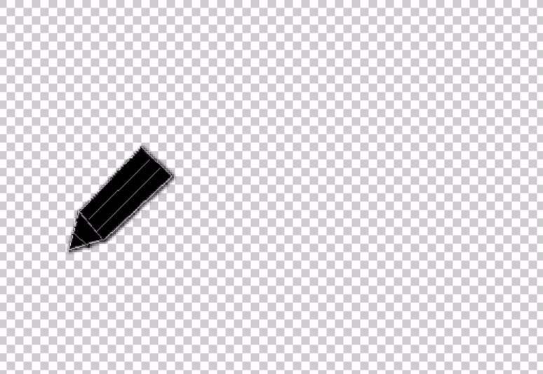 ps制作钢笔及铅笔图标的操作流程。