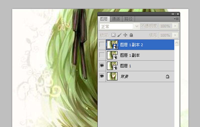 ps制作动漫人物水彩画的简单操作。