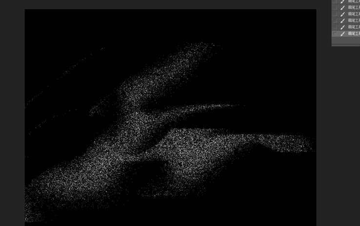 PS制作颗粒状效果的图文操作。