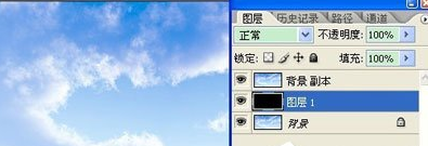 ps中制作蓝天白云的具体操作步骤。