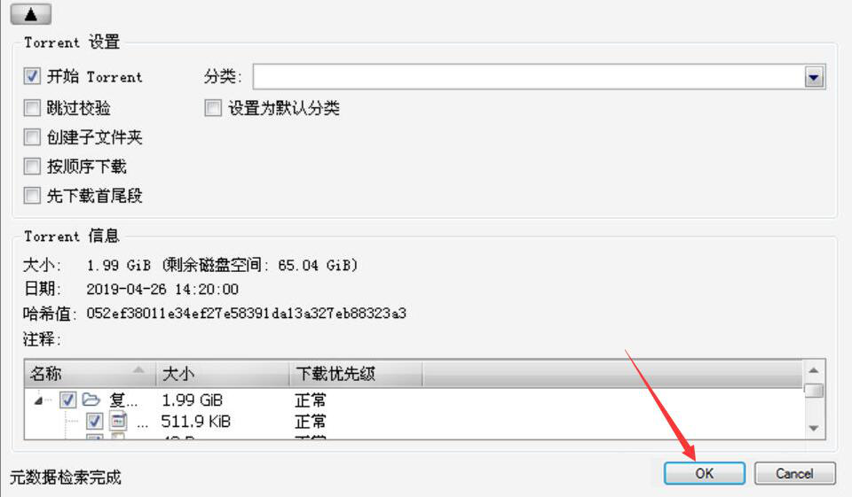 qbittorrent 如何下载 BT 种子文件。