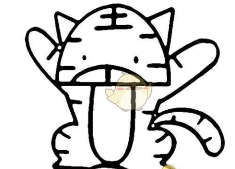 QQ画图红包简笔画张牙舞爪的简单方法。
