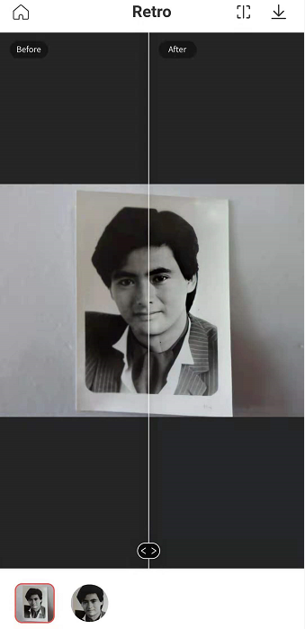 remini怎么修复照片。