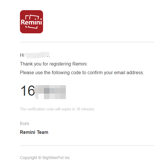 remini软件怎么注册。