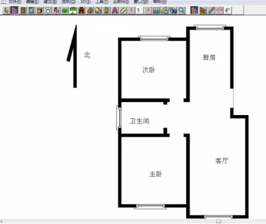 如何使用 3dhome 绘制户型图。