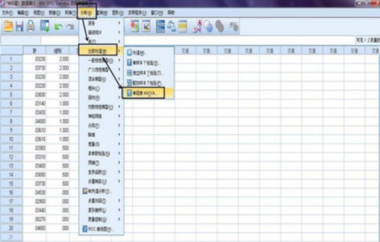 如何用 spss 做方差分析。