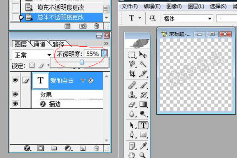 如何用 PhotoShop 在图片上添加透明水印。