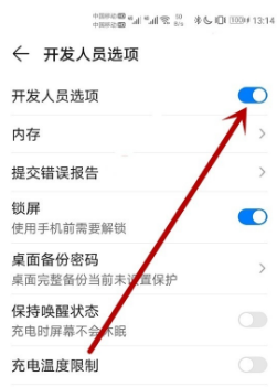 荣耀50Pro如何关掉开发者模式。
