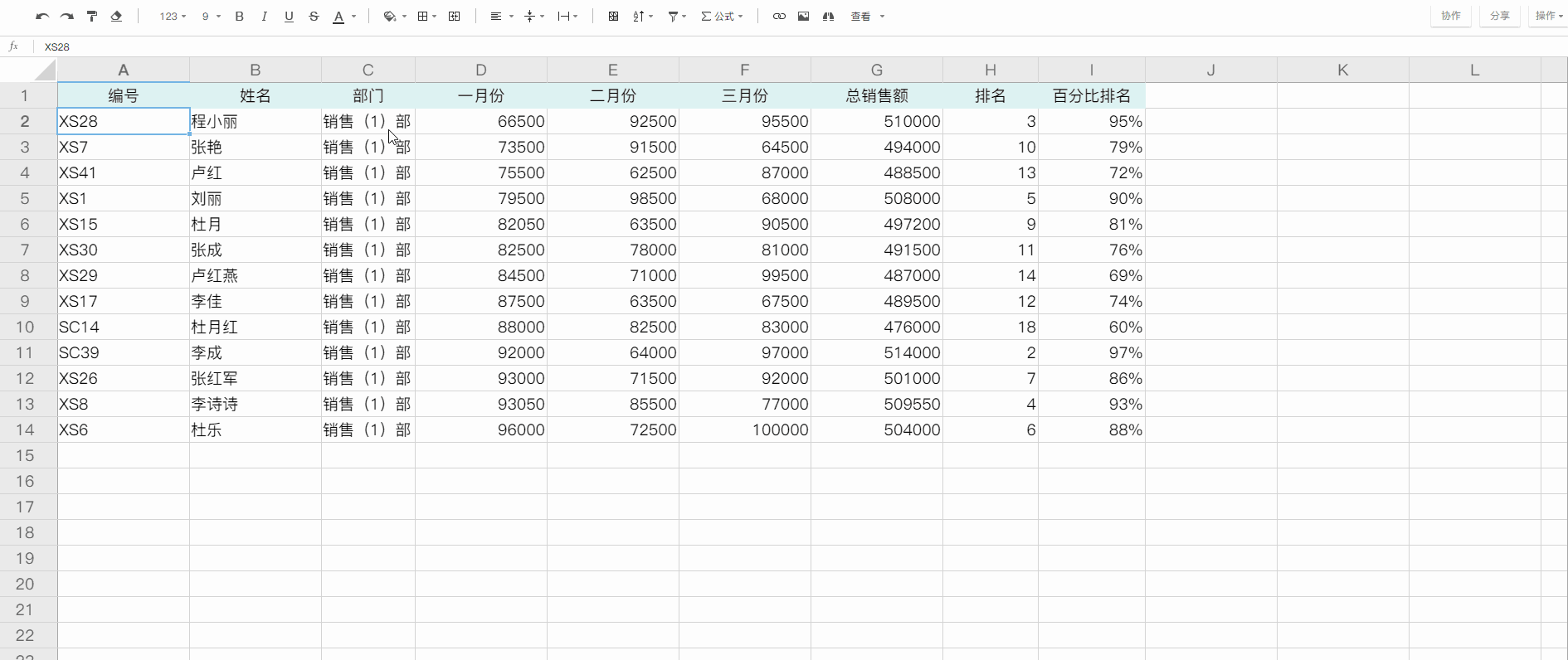 石墨文档表格主要功能详解,动图操作更清晰。