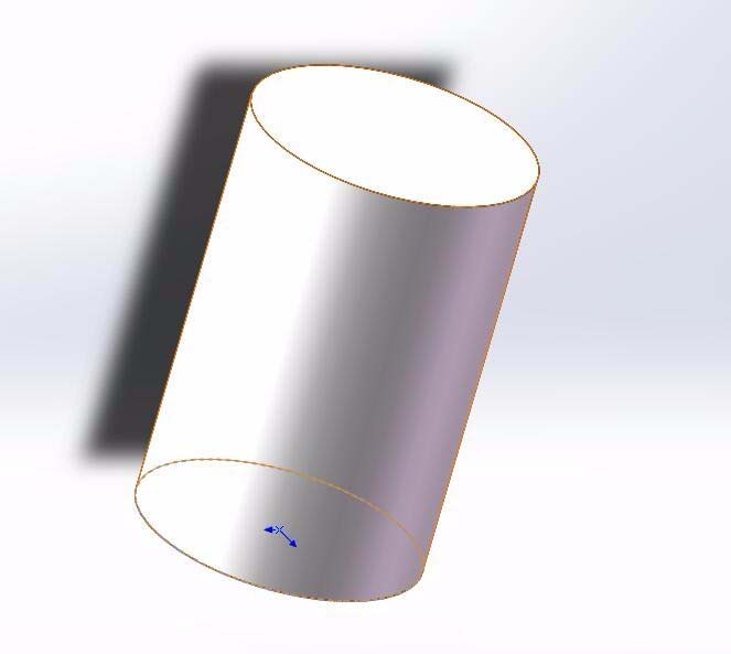 SolidWorks制作圆柱体的图文操作。