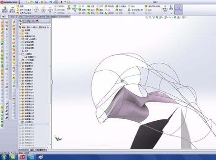 solidworks做出海豚的操作流程。