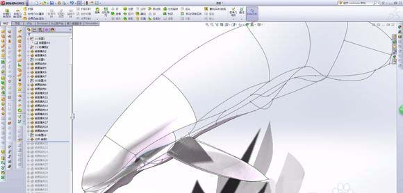 solidworks做出海豚的操作流程。