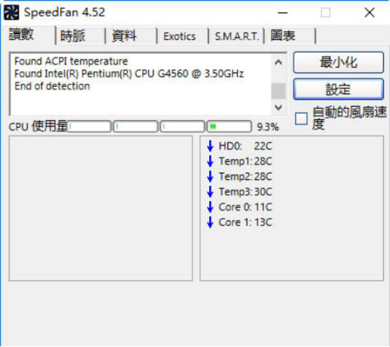 speedfan硬件检测方法教学,减少电脑损耗
