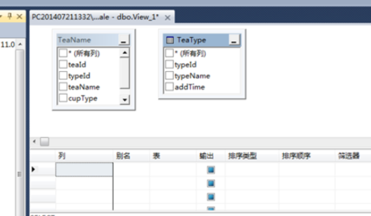 sql建视图的简单操作。