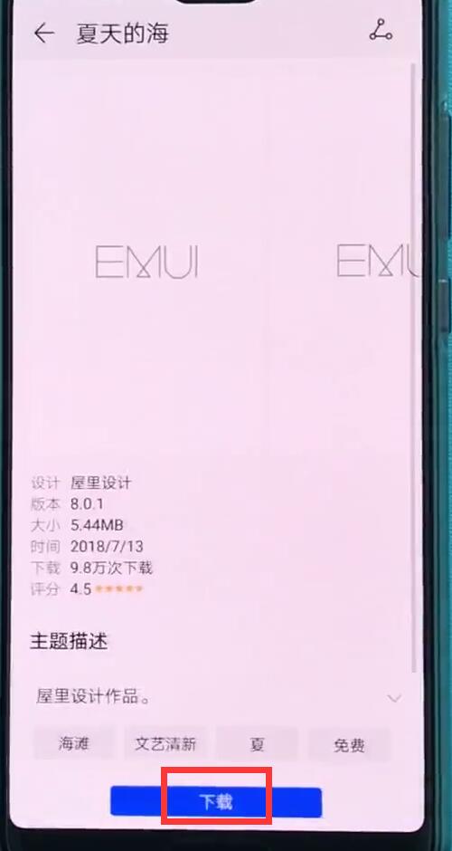 说说6华为p20中更换主题的操作方法。