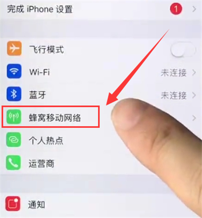 说说6苹果6plus关闭APP使用移动数据的操作方法。