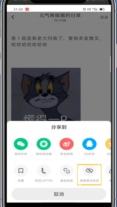 说说6lofter屏蔽tag的方法介绍。