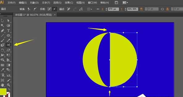 说说6使用Adobe illustrator绘制月牙图形的图文教程。