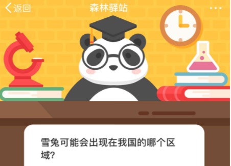 说说6雪兔可能会出现在我国的哪个区域。