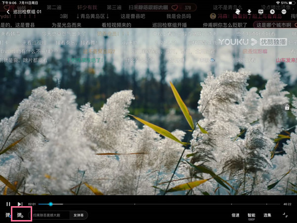 说说6ipad怎样设置优酷弹幕。