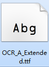 说说6ocr a extended字体怎么安装。