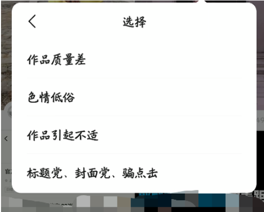 说说6如何举报快手短视频作品。