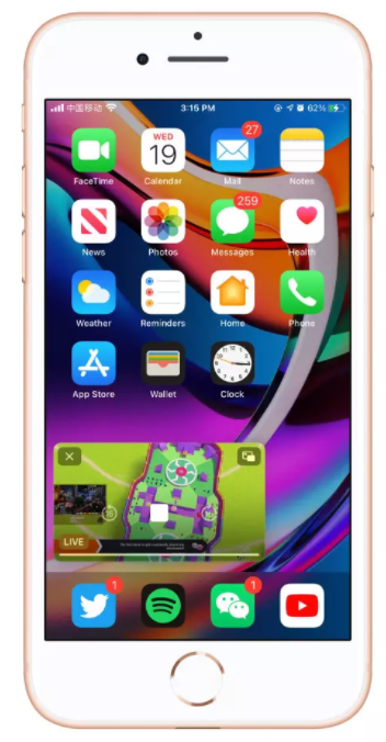 说说6iOS14新增“画中画”功能，支持一边看剧一边打电话。