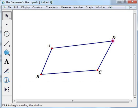 说说6几何画板怎么计算四边形的内角和。