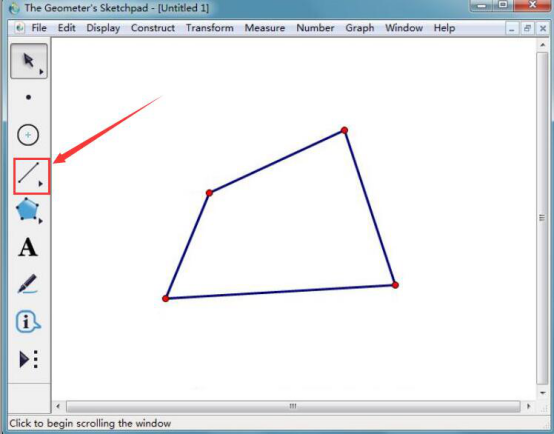 说说6几何画板怎么计算四边形的内角和。