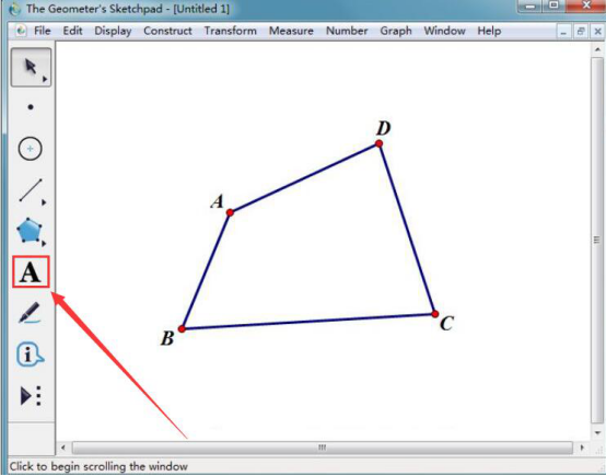 说说6几何画板怎么计算四边形的内角和。