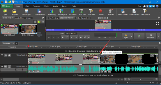 说说6videopad video editor如何添加视频转换特效。