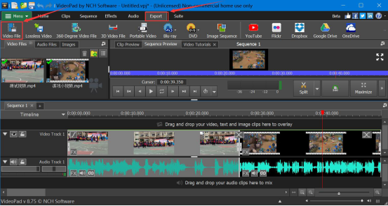 说说6videopad video editor如何添加视频转换特效。