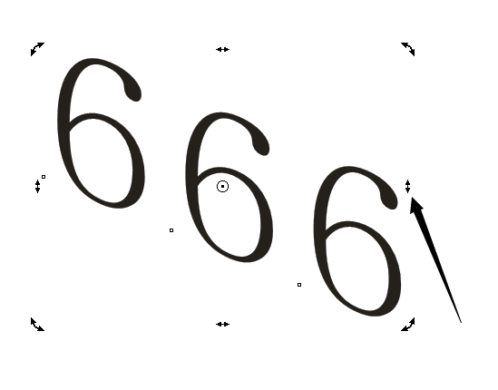 说说6cdr制作倾斜字体的详细操作教程
