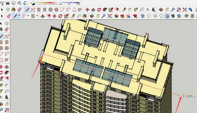 说说6草图大师使用立体建筑图制作建筑剖面图的操作步骤
