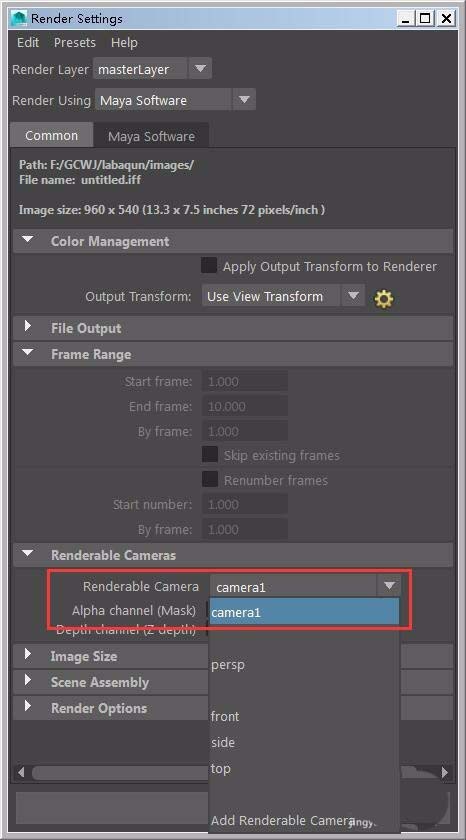 说说6maya使用摄像机渲染的详细操作方法 说说6登dua郎什么意思
