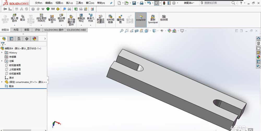 说说6Solidworks将两个模型进行智能配合的操作方法 说说6挑西瓜