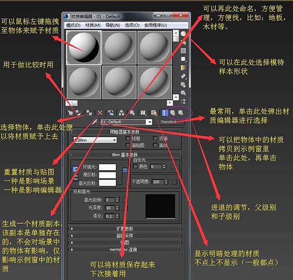 说说63Ds MAX使用材质编辑器的图文方法