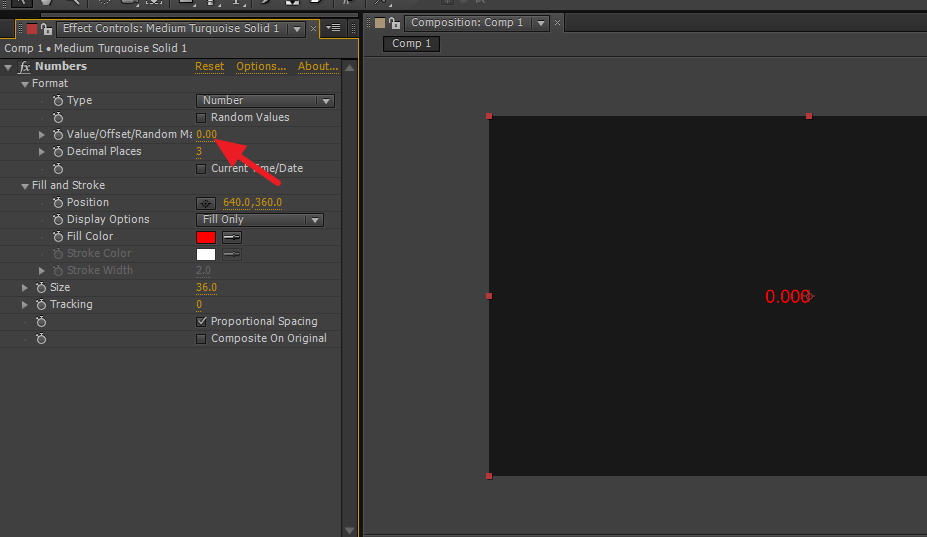 AE设计数字递增效果动画的操作方法截图