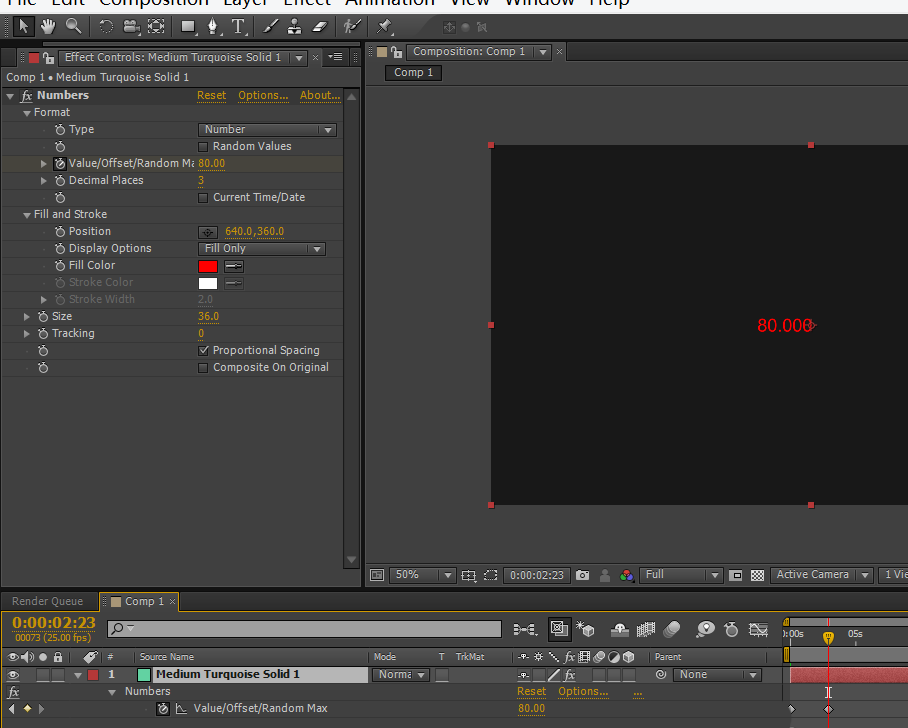 AE设计数字递增效果动画的操作方法截图