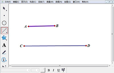 说说6几何画板计算两条线段的和的操作方法 赣教云几何画板