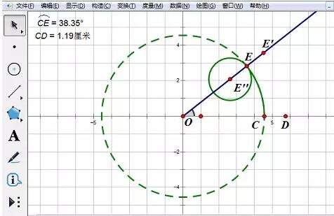 说说6几何画板完成小圆在大圆内滚动的方法
