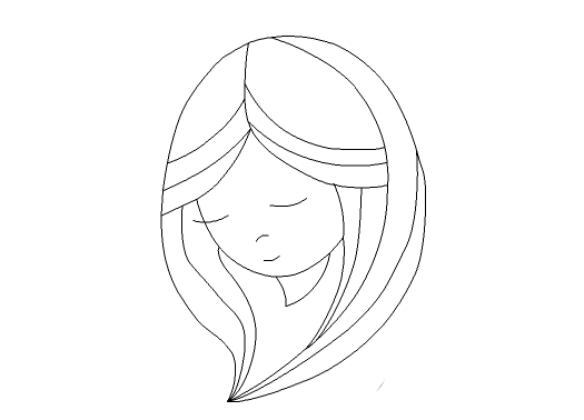 说说6Flash设计小女孩头像的操作流程