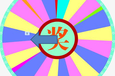 说说6PPT制作大转盘抽奖效果的操作方法