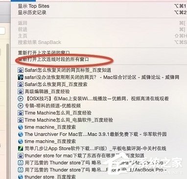 说说6safari浏览器恢复关闭的网页的具体操作步骤