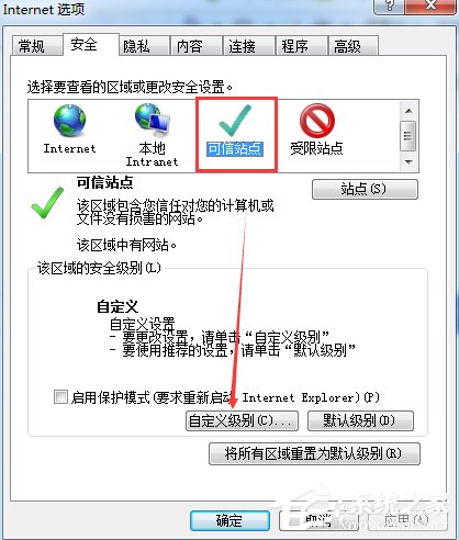 说说6Win7网页提示试图打开受信任站点怎么办