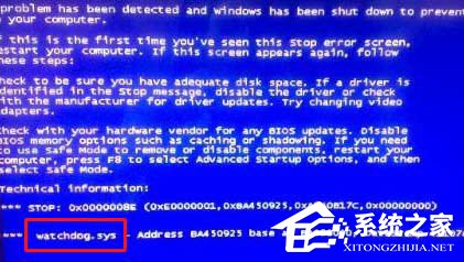 说说6Win7看视频时突然出现watchdog.sys蓝屏的解决方法
