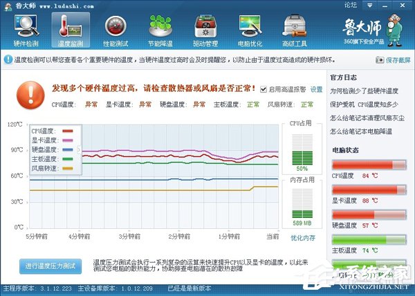说说6鲁大师温度检测准吗