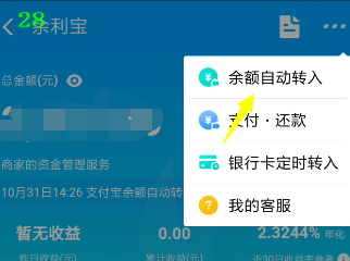 说说6如何关闭支付宝自动转入。