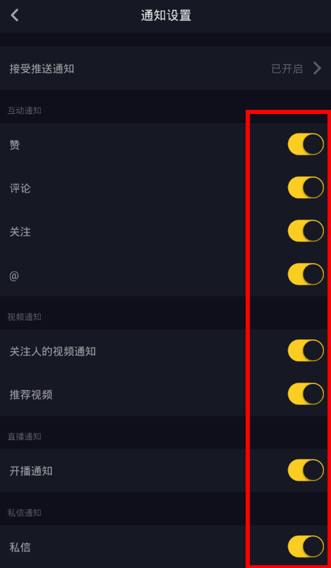 说说6在抖音中开启消息通知的具体方法。